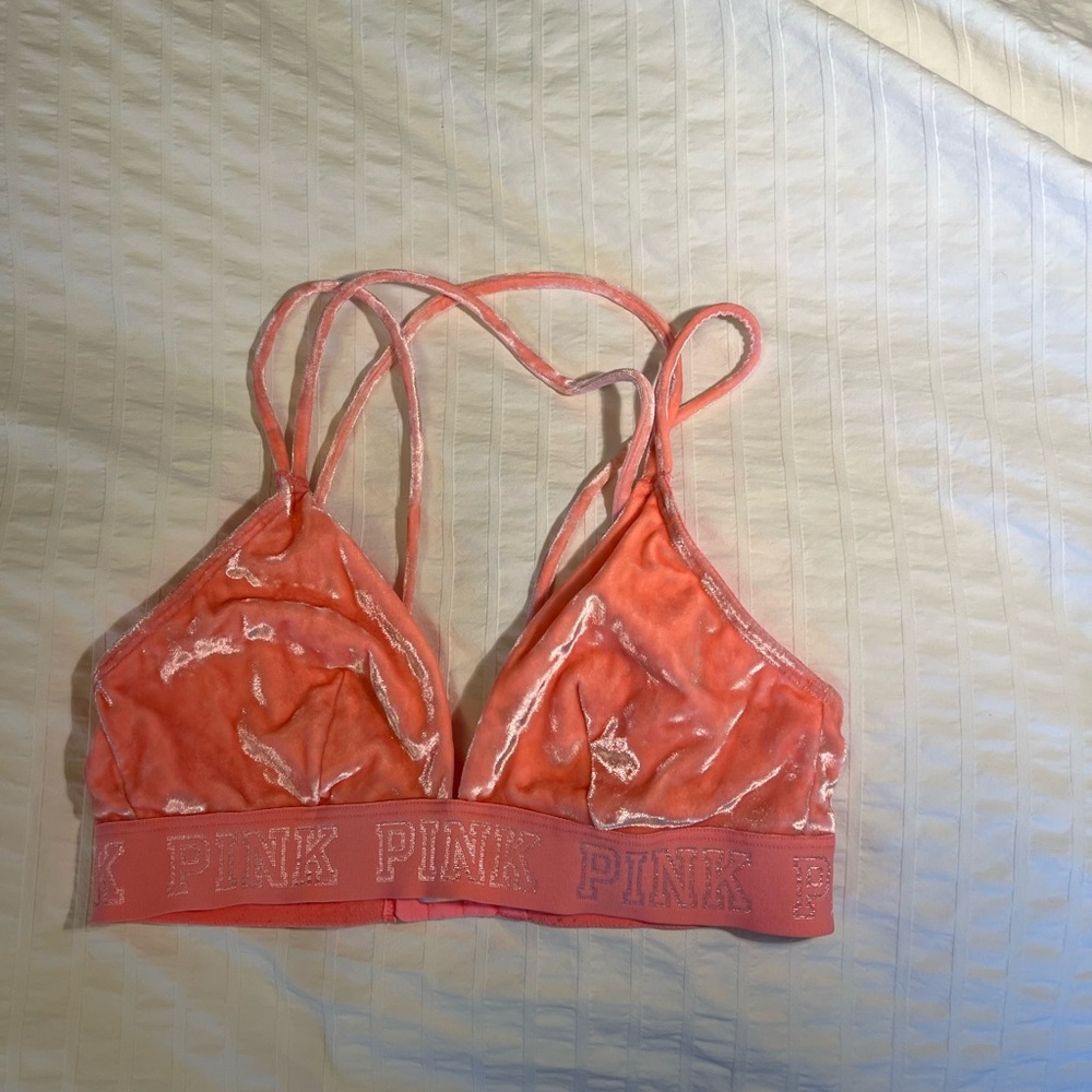 PINK Victoria's Secret Coral Bralette Size S